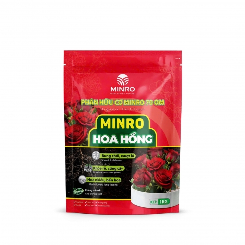 Phân bón Hoa Hồng - Phân hữu cơ MINRO 70 OM