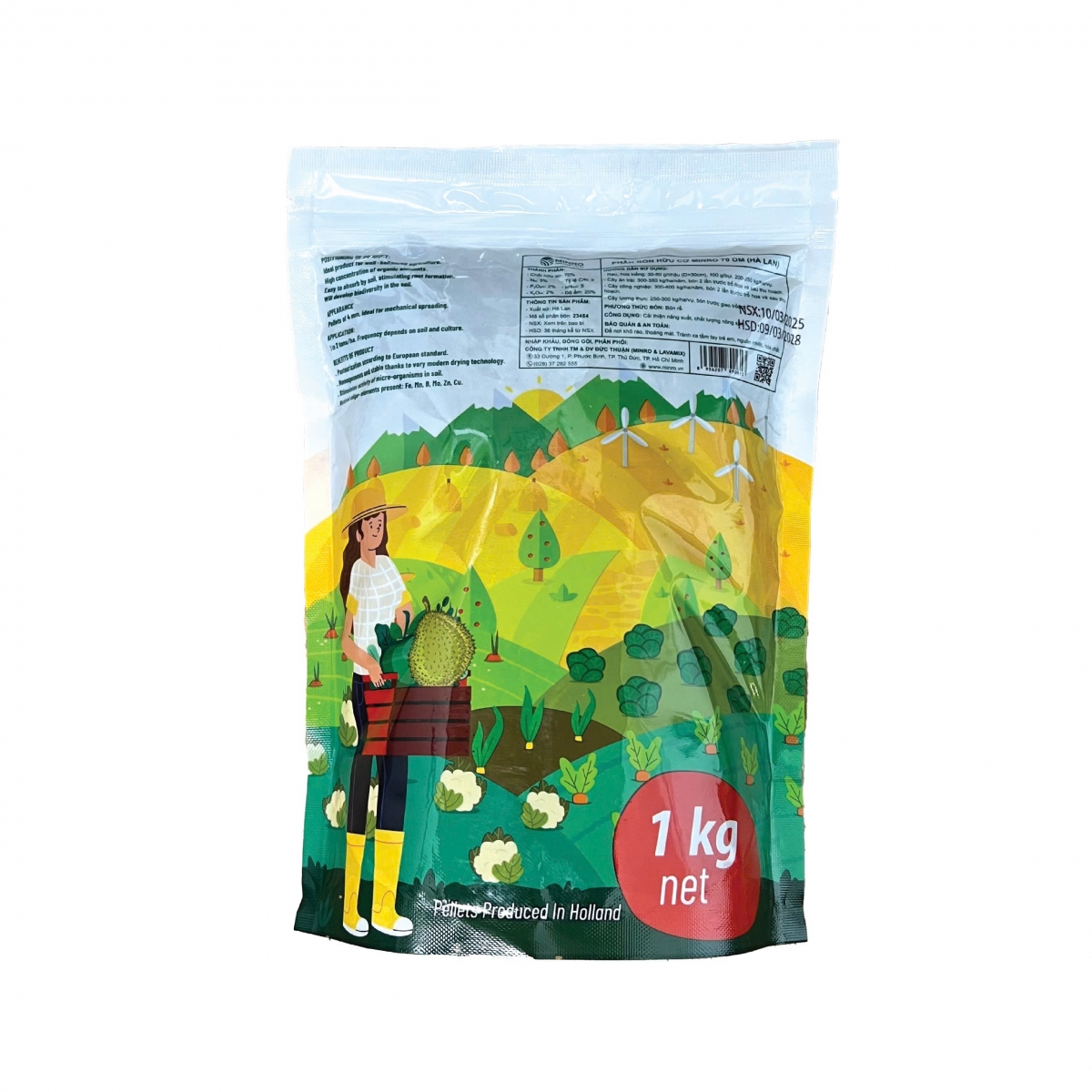 Phân Bón Hữu Cơ 70 OM Hà Lan (1Kg)