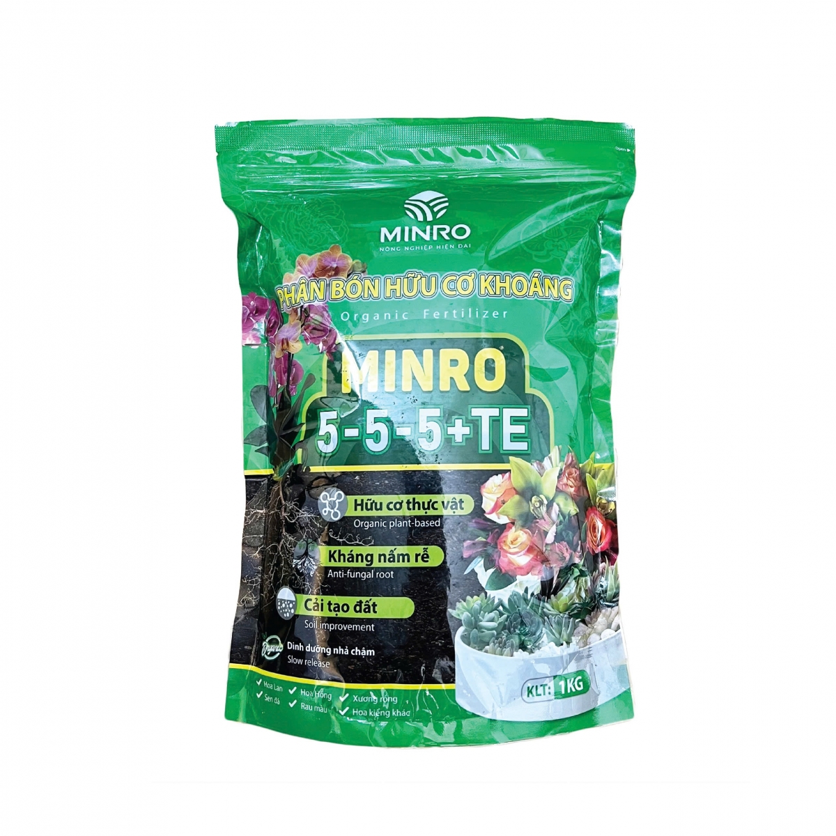Phân hữu cơ khoáng MINRO 5-5-5+TE